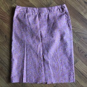 TALBOTS Pink and white pencil skirt - size 4